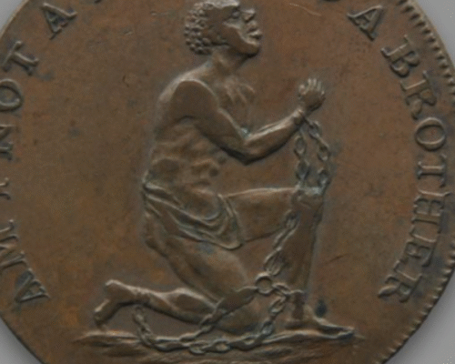The seal of the Society for Effecting the Abolition of the Slave Trade, Birmingham, England.