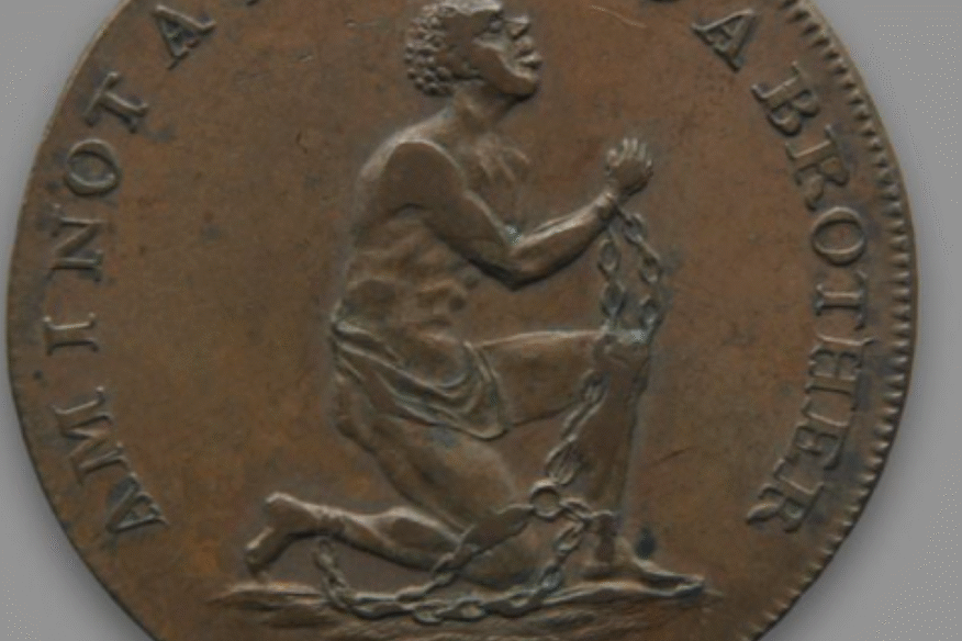 The seal of the Society for Effecting the Abolition of the Slave Trade, Birmingham, England.
